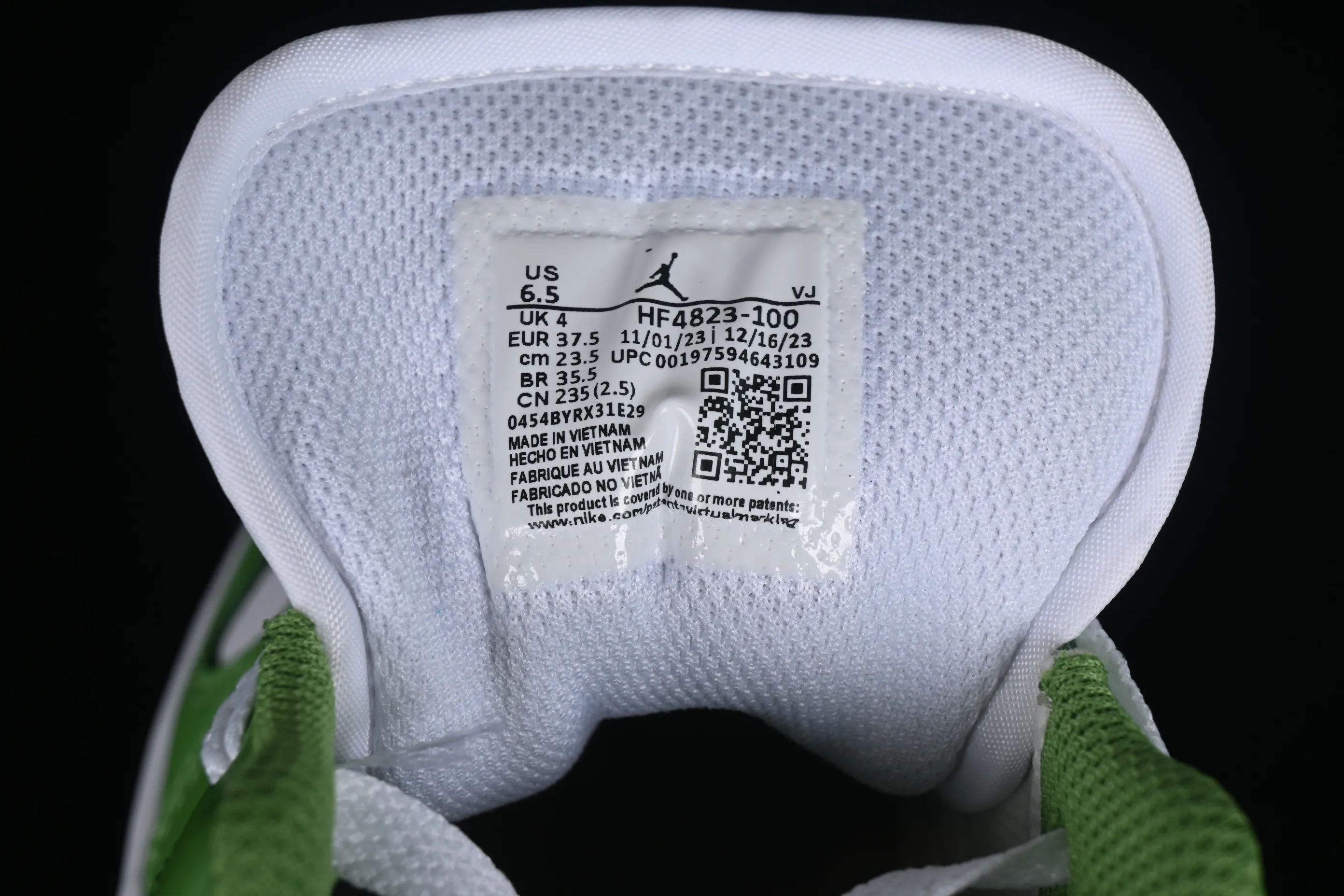 All categories Air Jordan Jordan series basketball shoes Air Jordan 1 Low Air Jordan 1 Low AJ1 Joe 1 white green low-top cultural basketball shoes HF4823-100